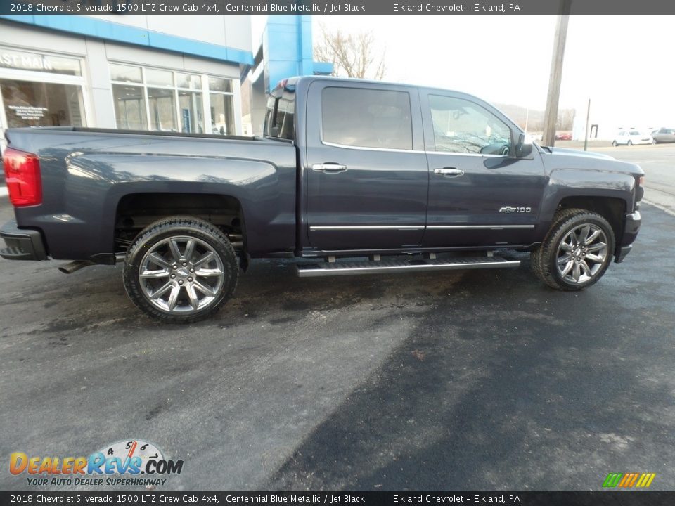 2018 Chevrolet Silverado 1500 LTZ Crew Cab 4x4 Centennial Blue Metallic / Jet Black Photo #19