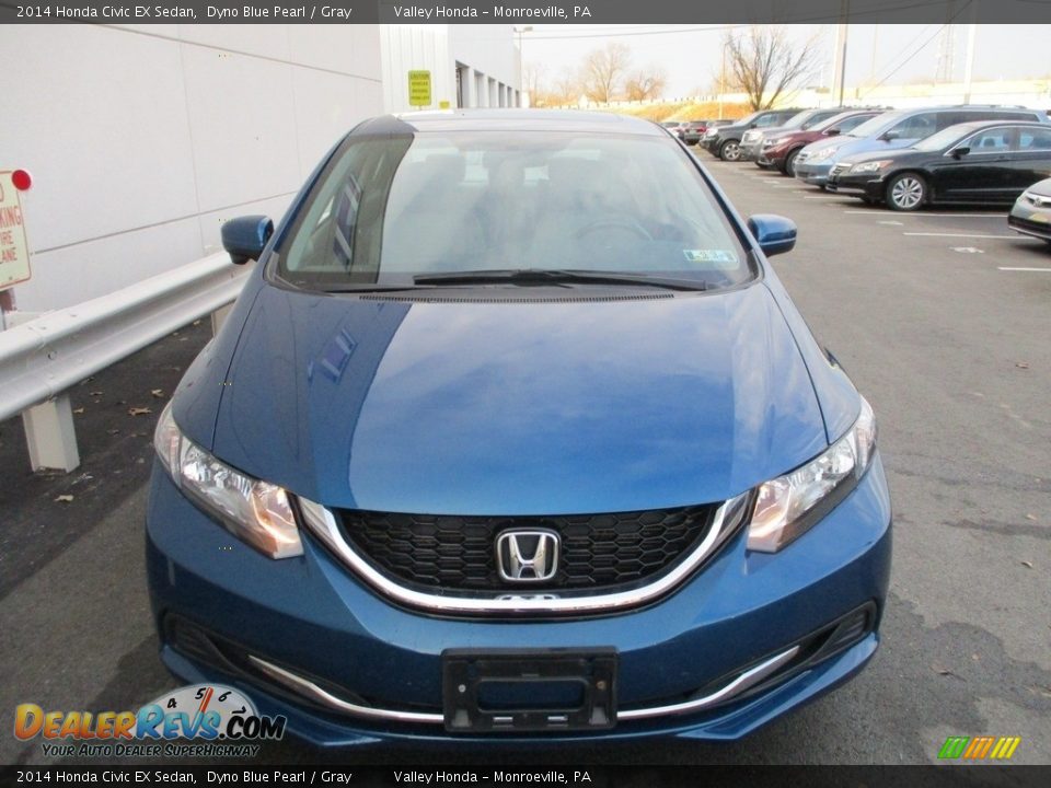 2014 Honda Civic EX Sedan Dyno Blue Pearl / Gray Photo #8
