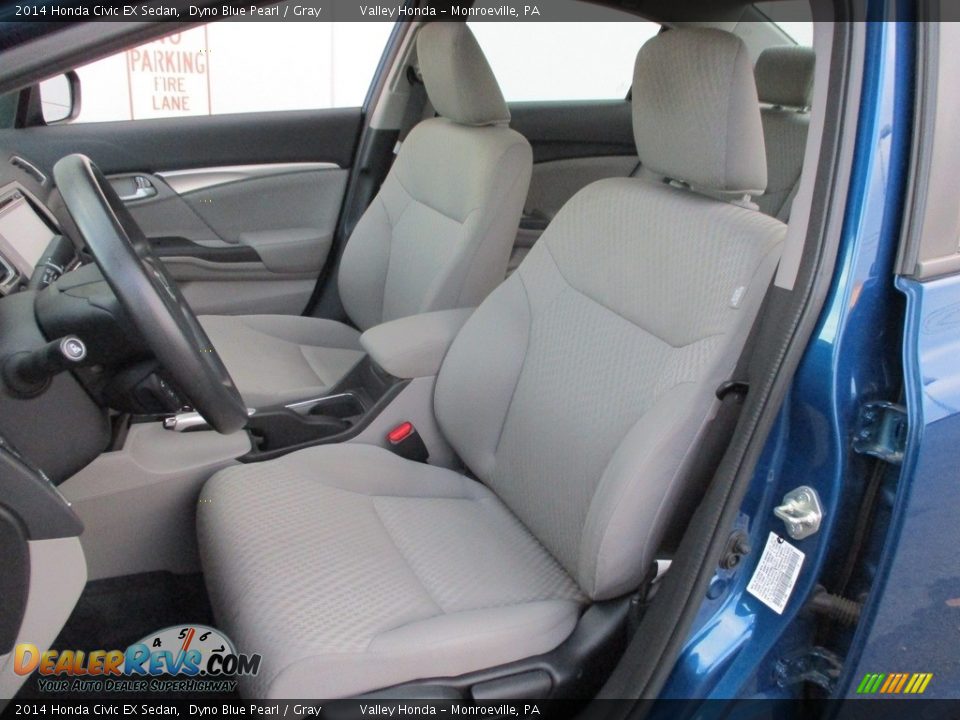 2014 Honda Civic EX Sedan Dyno Blue Pearl / Gray Photo #12