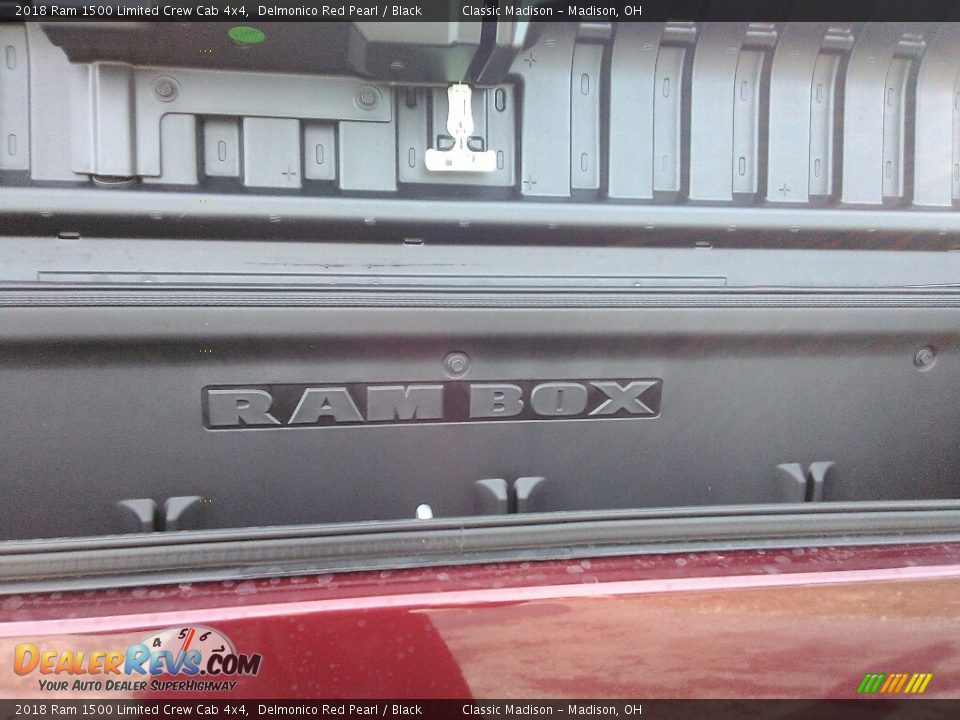 2018 Ram 1500 Limited Crew Cab 4x4 Delmonico Red Pearl / Black Photo #6