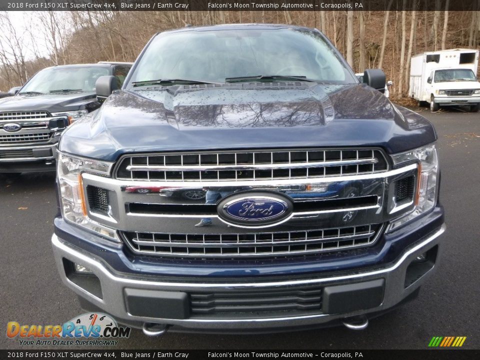 2018 Ford F150 XLT SuperCrew 4x4 Blue Jeans / Earth Gray Photo #3