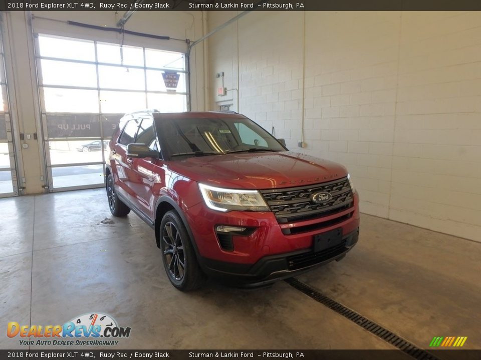 2018 Ford Explorer XLT 4WD Ruby Red / Ebony Black Photo #1