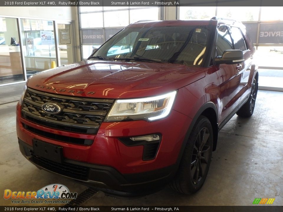 2018 Ford Explorer XLT 4WD Ruby Red / Ebony Black Photo #4