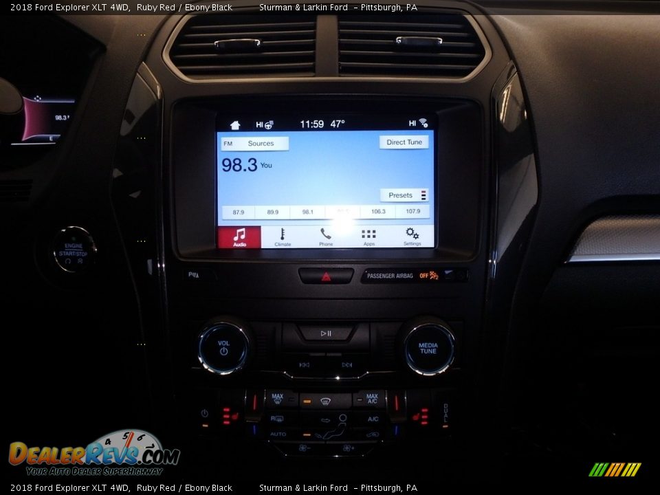 2018 Ford Explorer XLT 4WD Ruby Red / Ebony Black Photo #14