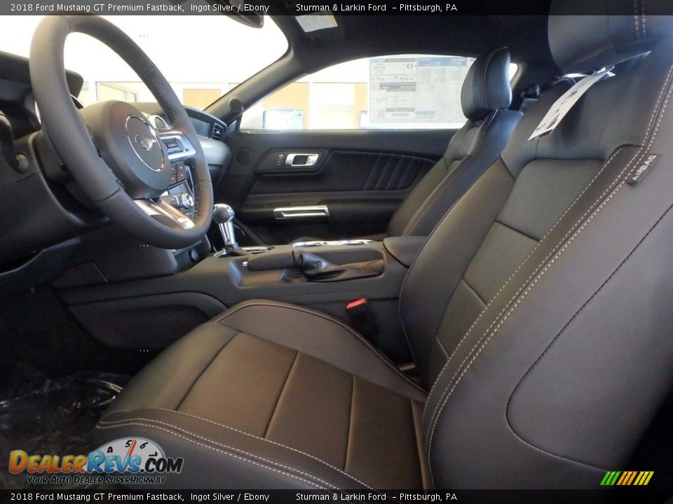 2018 Ford Mustang GT Premium Fastback Ingot Silver / Ebony Photo #6
