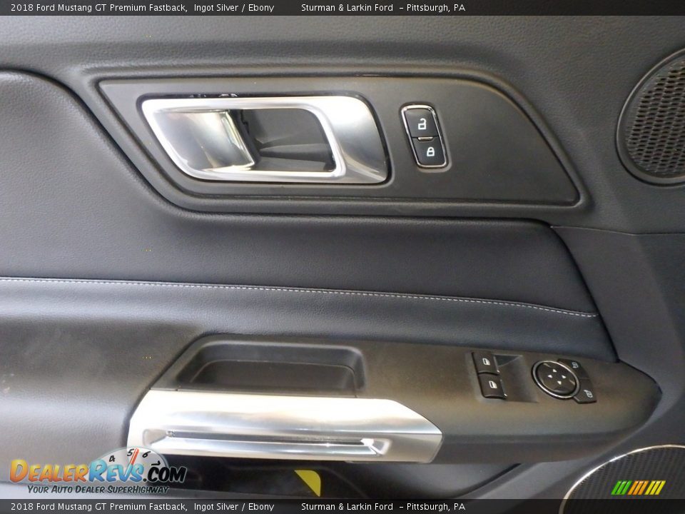 2018 Ford Mustang GT Premium Fastback Ingot Silver / Ebony Photo #9