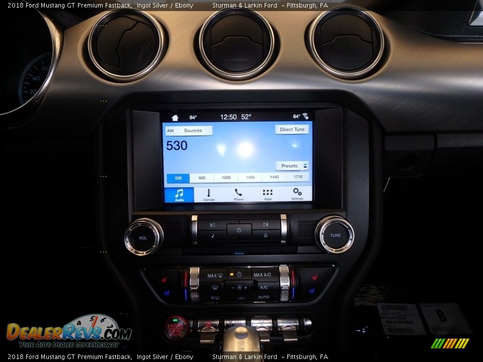 2018 Ford Mustang GT Premium Fastback Ingot Silver / Ebony Photo #12