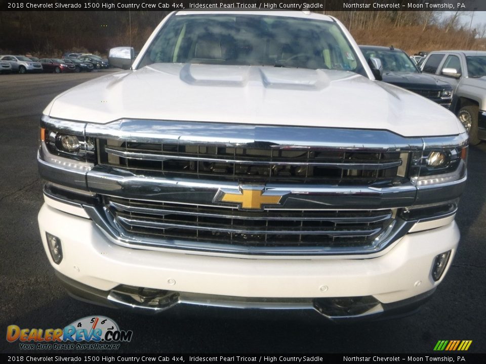 2018 Chevrolet Silverado 1500 High Country Crew Cab 4x4 Iridescent Pearl Tricoat / High Country Saddle Photo #7