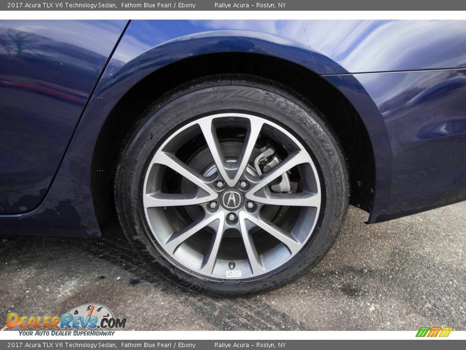 2017 Acura TLX V6 Technology Sedan Fathom Blue Pearl / Ebony Photo #11