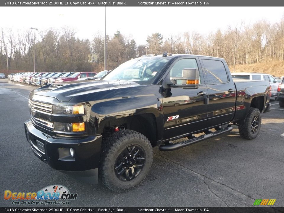2018 Chevrolet Silverado 2500HD LT Crew Cab 4x4 Black / Jet Black Photo #1