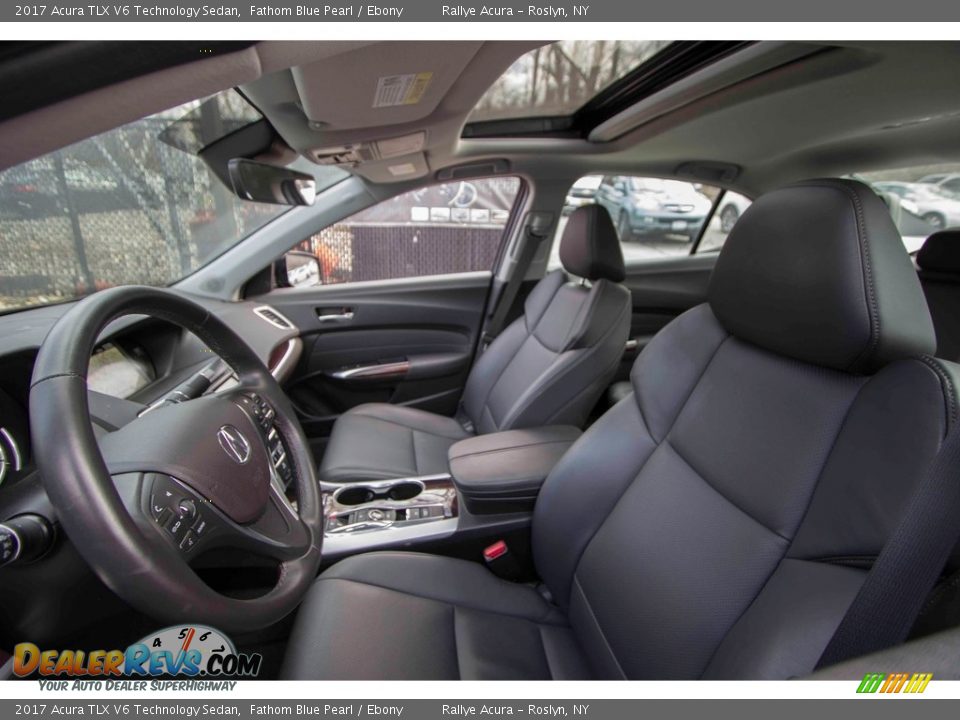2017 Acura TLX V6 Technology Sedan Fathom Blue Pearl / Ebony Photo #17