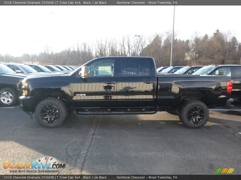 2018 Chevrolet Silverado 2500HD LT Crew Cab 4x4 Black / Jet Black Photo #2