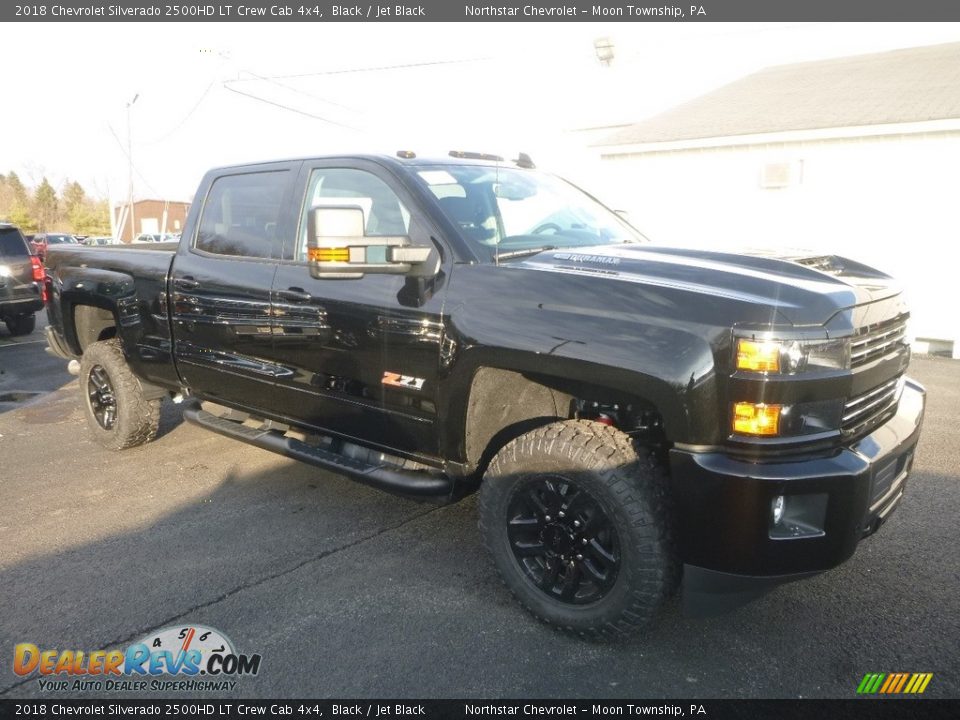 2018 Chevrolet Silverado 2500HD LT Crew Cab 4x4 Black / Jet Black Photo #6