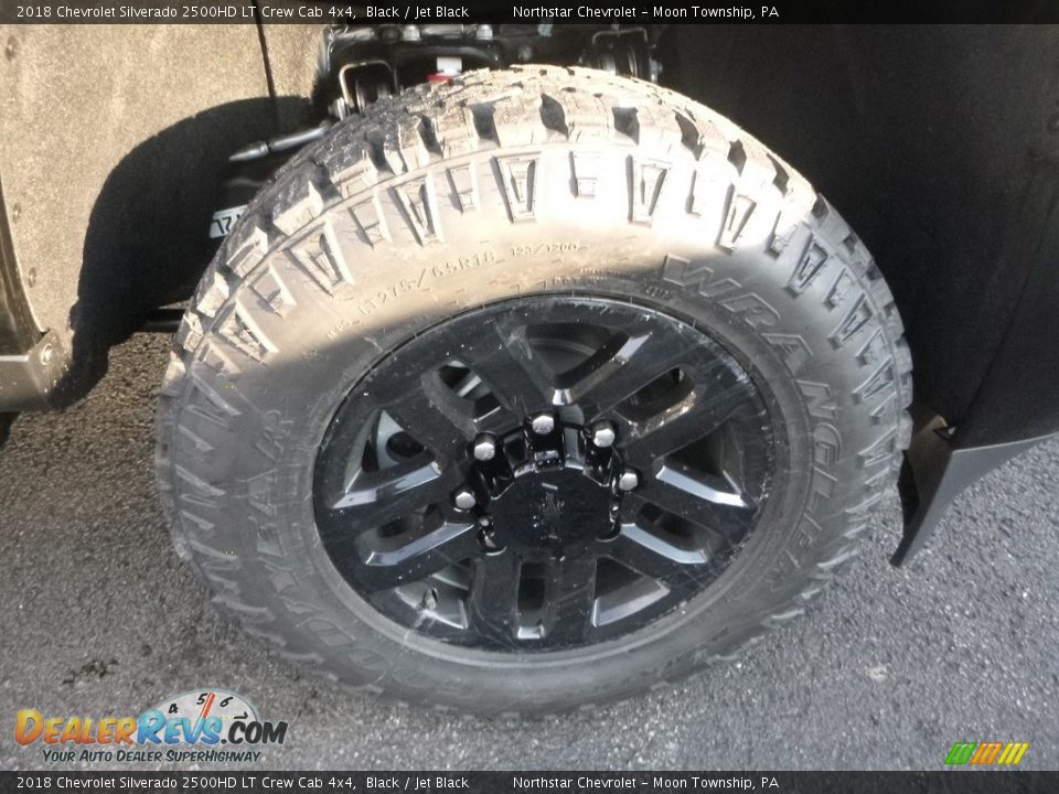 2018 Chevrolet Silverado 2500HD LT Crew Cab 4x4 Black / Jet Black Photo #8