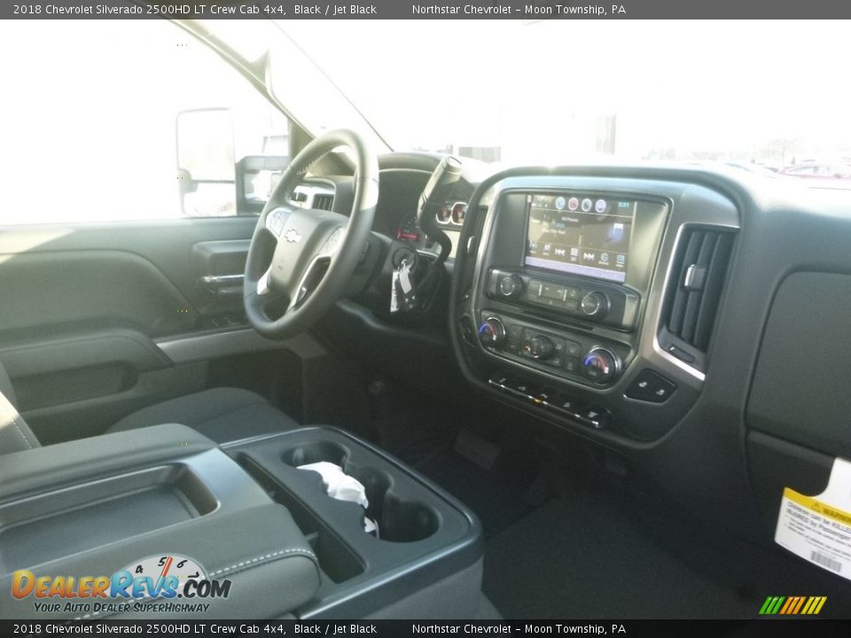 2018 Chevrolet Silverado 2500HD LT Crew Cab 4x4 Black / Jet Black Photo #10