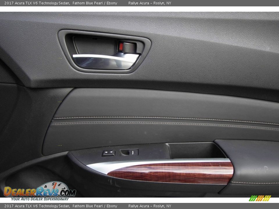 2017 Acura TLX V6 Technology Sedan Fathom Blue Pearl / Ebony Photo #28