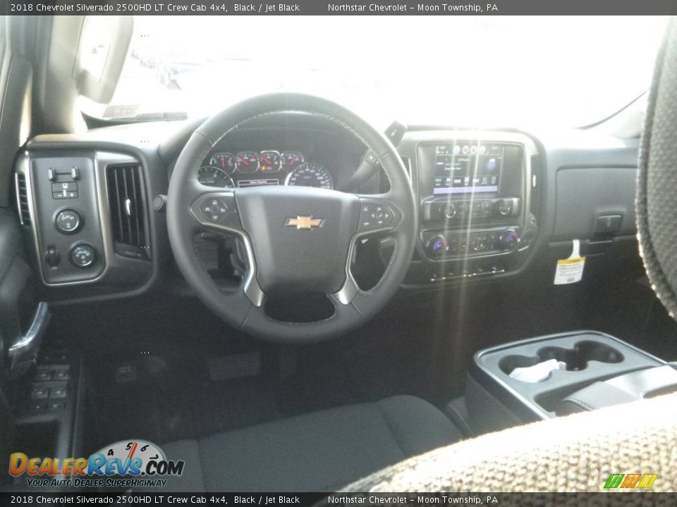 2018 Chevrolet Silverado 2500HD LT Crew Cab 4x4 Black / Jet Black Photo #15