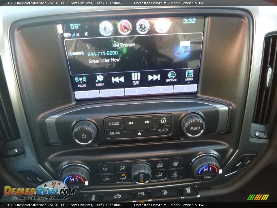 2018 Chevrolet Silverado 2500HD LT Crew Cab 4x4 Black / Jet Black Photo #19