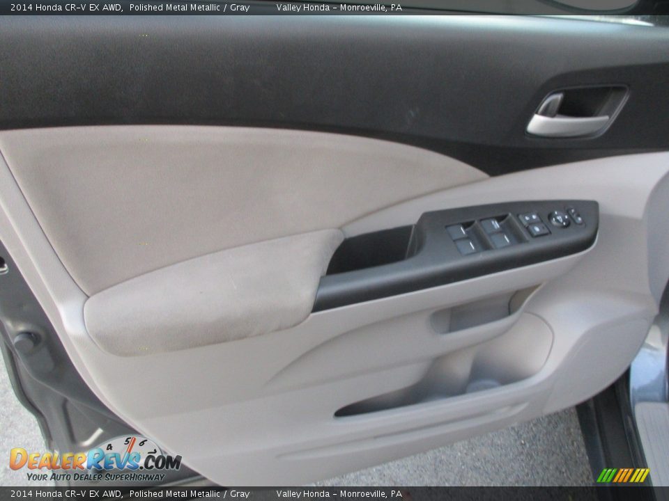 2014 Honda CR-V EX AWD Polished Metal Metallic / Gray Photo #10