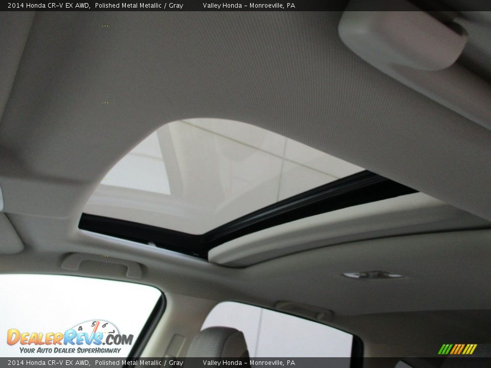 2014 Honda CR-V EX AWD Polished Metal Metallic / Gray Photo #11