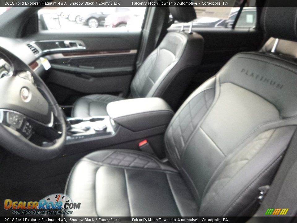 2018 Ford Explorer Platinum 4WD Shadow Black / Ebony Black Photo #10