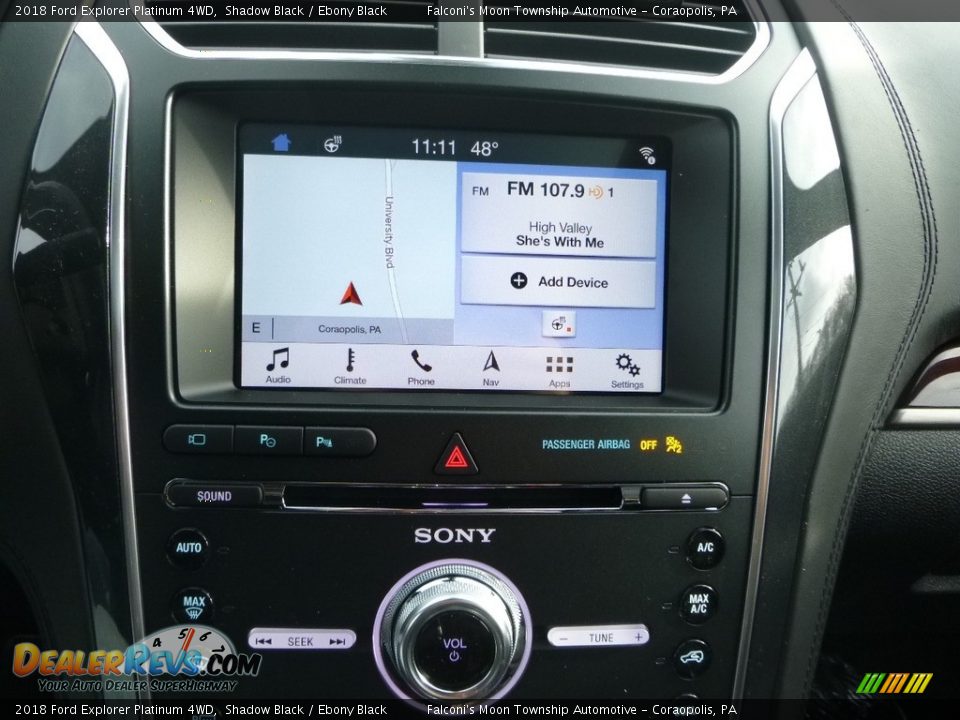 Navigation of 2018 Ford Explorer Platinum 4WD Photo #13