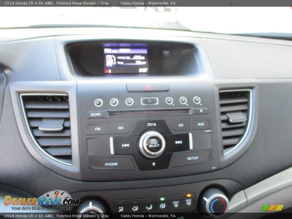 2014 Honda CR-V EX AWD Polished Metal Metallic / Gray Photo #16