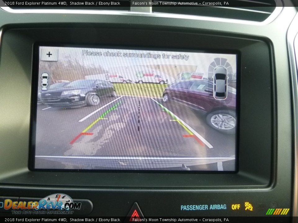 2018 Ford Explorer Platinum 4WD Shadow Black / Ebony Black Photo #15