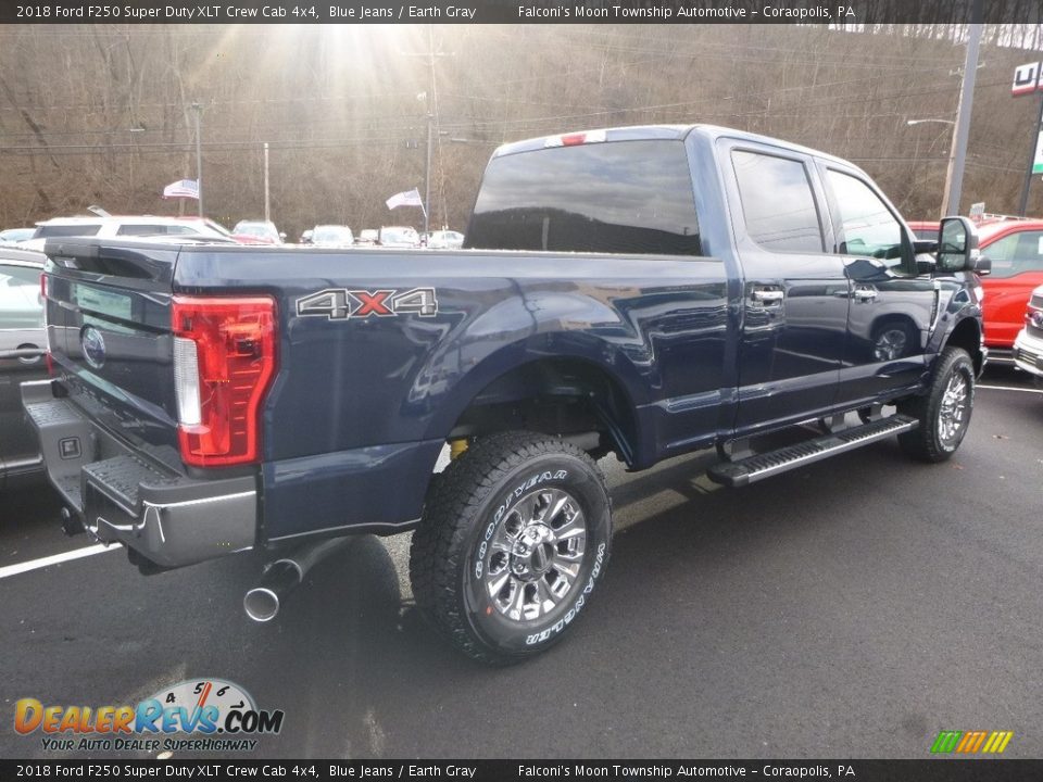 2018 Ford F250 Super Duty XLT Crew Cab 4x4 Blue Jeans / Earth Gray Photo #2