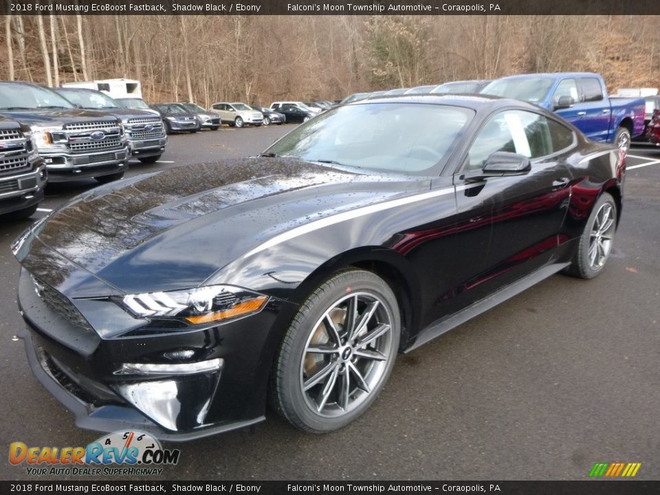 Front 3/4 View of 2018 Ford Mustang EcoBoost Fastback Photo #5