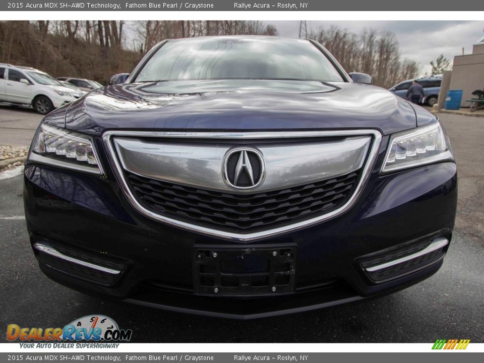 2015 Acura MDX SH-AWD Technology Fathom Blue Pearl / Graystone Photo #2