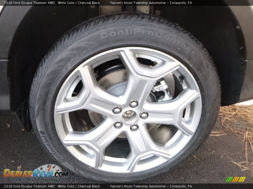 2018 Ford Escape Titanium 4WD White Gold / Charcoal Black Photo #7