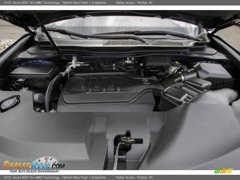 2015 Acura MDX SH-AWD Technology Fathom Blue Pearl / Graystone Photo #10
