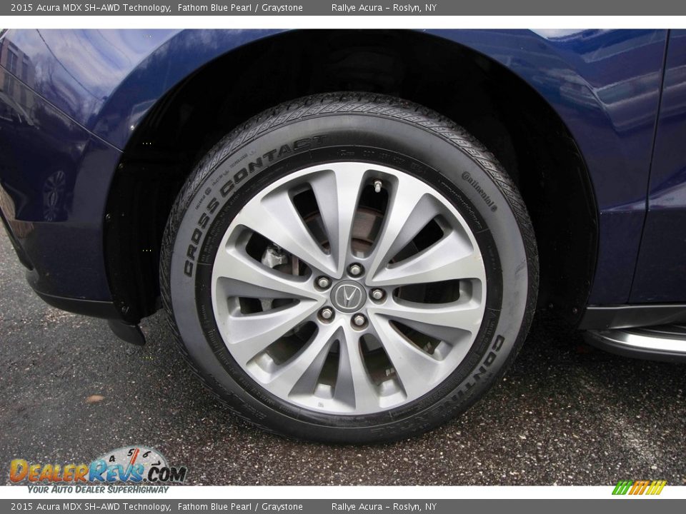 2015 Acura MDX SH-AWD Technology Fathom Blue Pearl / Graystone Photo #11