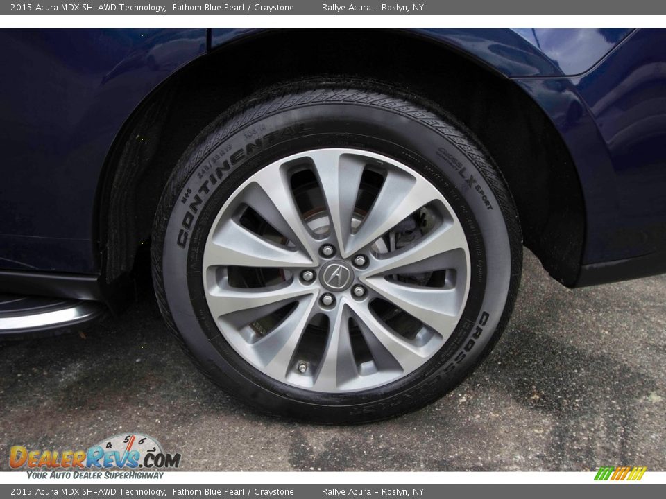 2015 Acura MDX SH-AWD Technology Fathom Blue Pearl / Graystone Photo #12