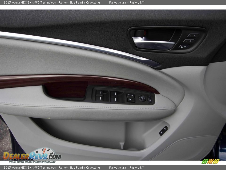 2015 Acura MDX SH-AWD Technology Fathom Blue Pearl / Graystone Photo #13