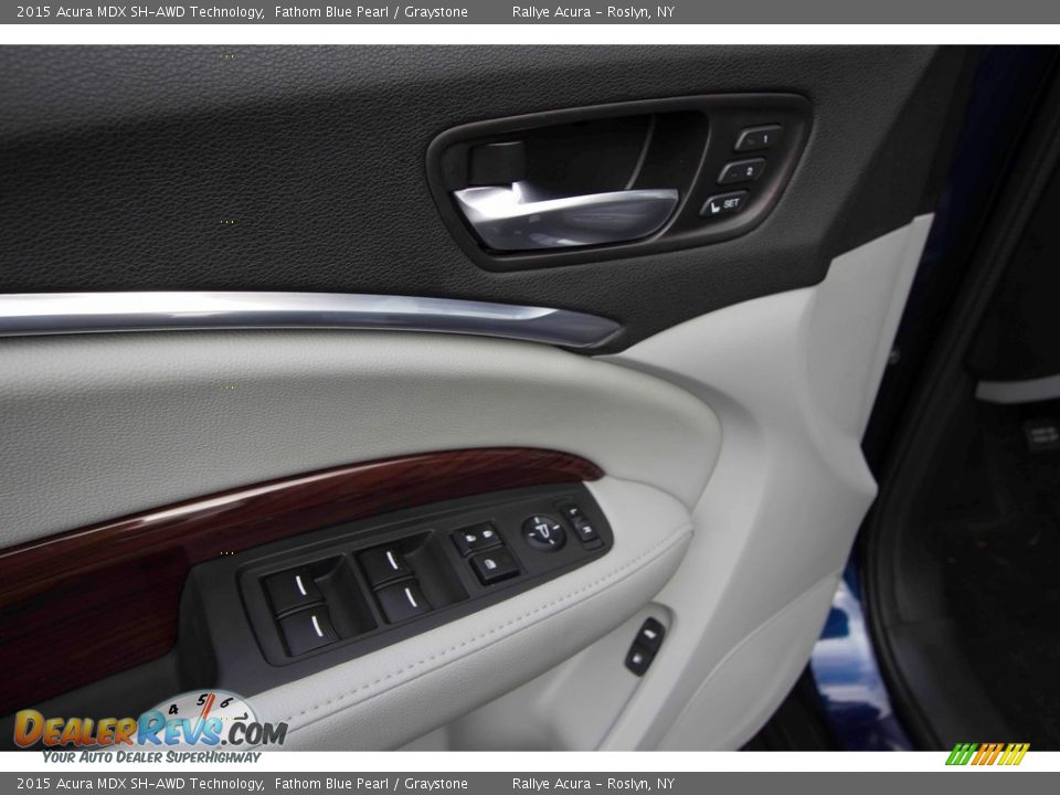 2015 Acura MDX SH-AWD Technology Fathom Blue Pearl / Graystone Photo #14