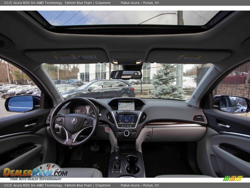 2015 Acura MDX SH-AWD Technology Fathom Blue Pearl / Graystone Photo #17