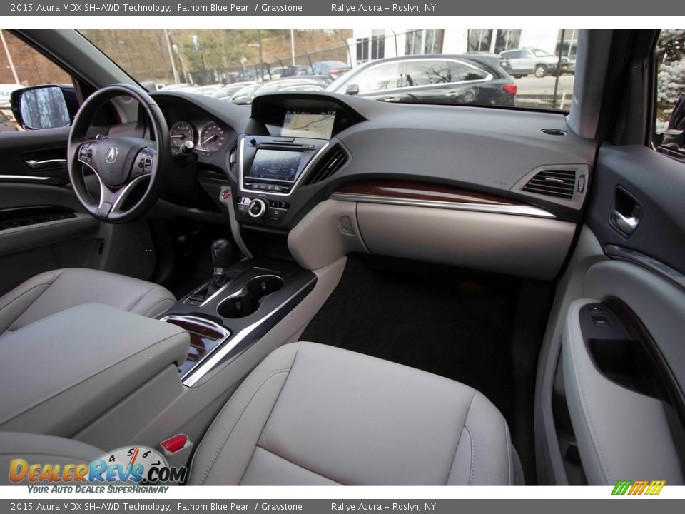 2015 Acura MDX SH-AWD Technology Fathom Blue Pearl / Graystone Photo #18
