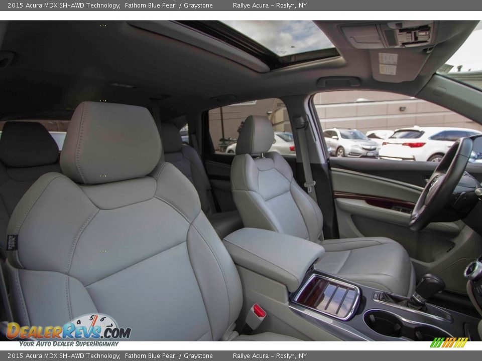 2015 Acura MDX SH-AWD Technology Fathom Blue Pearl / Graystone Photo #20