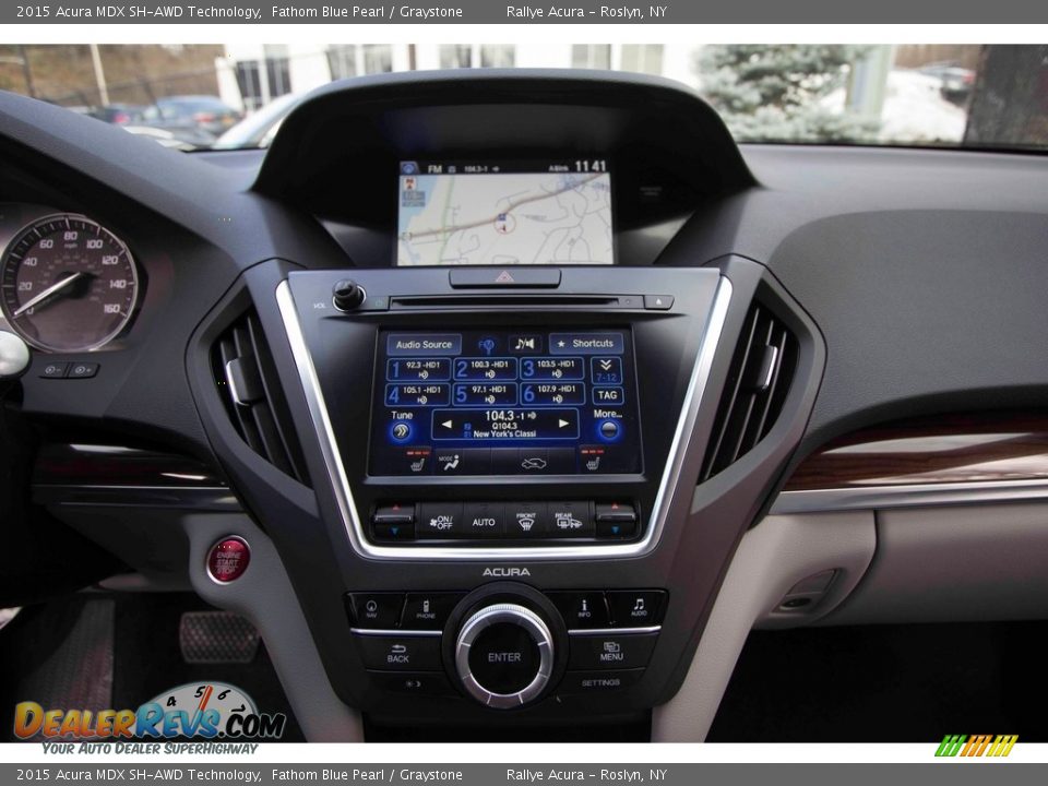 2015 Acura MDX SH-AWD Technology Fathom Blue Pearl / Graystone Photo #21