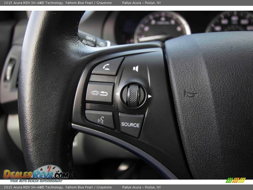 2015 Acura MDX SH-AWD Technology Fathom Blue Pearl / Graystone Photo #26