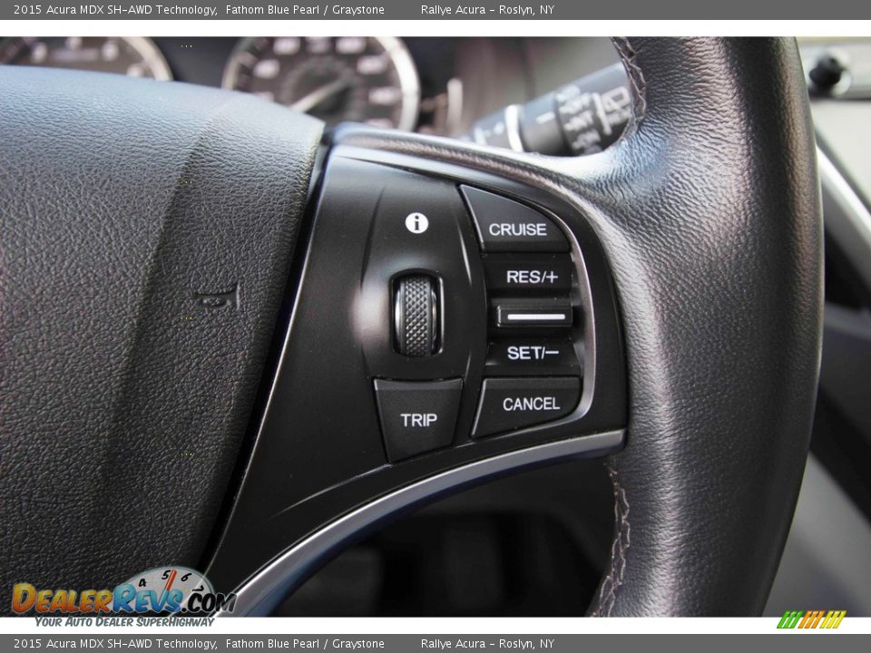 2015 Acura MDX SH-AWD Technology Fathom Blue Pearl / Graystone Photo #27