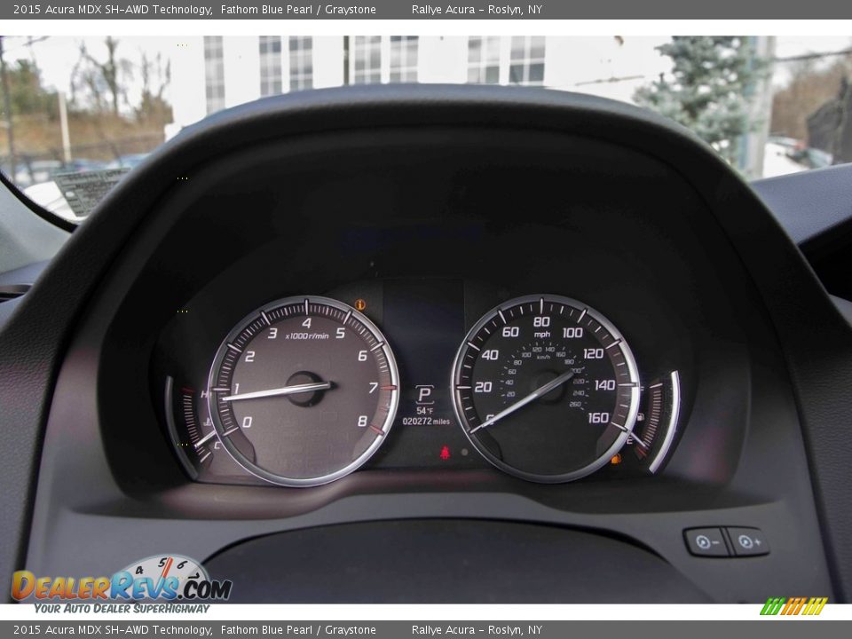 2015 Acura MDX SH-AWD Technology Fathom Blue Pearl / Graystone Photo #28