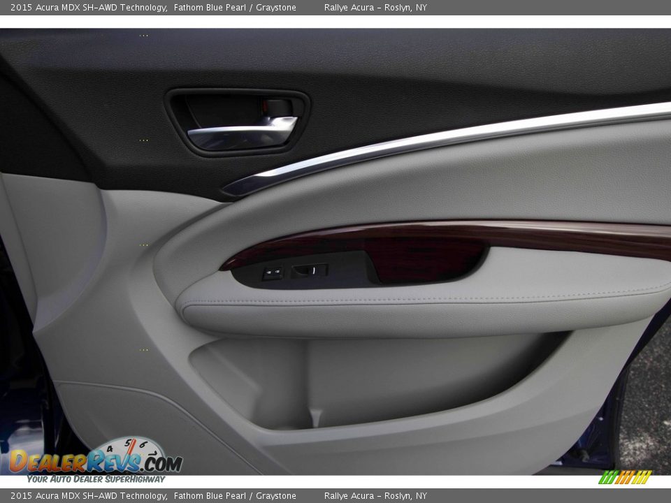 2015 Acura MDX SH-AWD Technology Fathom Blue Pearl / Graystone Photo #29