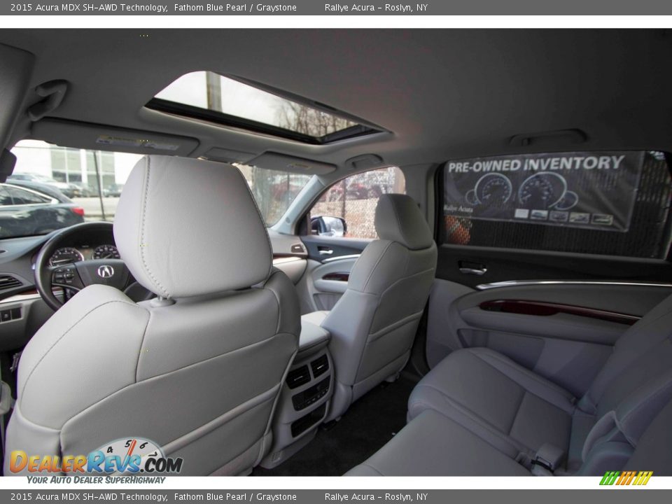 2015 Acura MDX SH-AWD Technology Fathom Blue Pearl / Graystone Photo #31