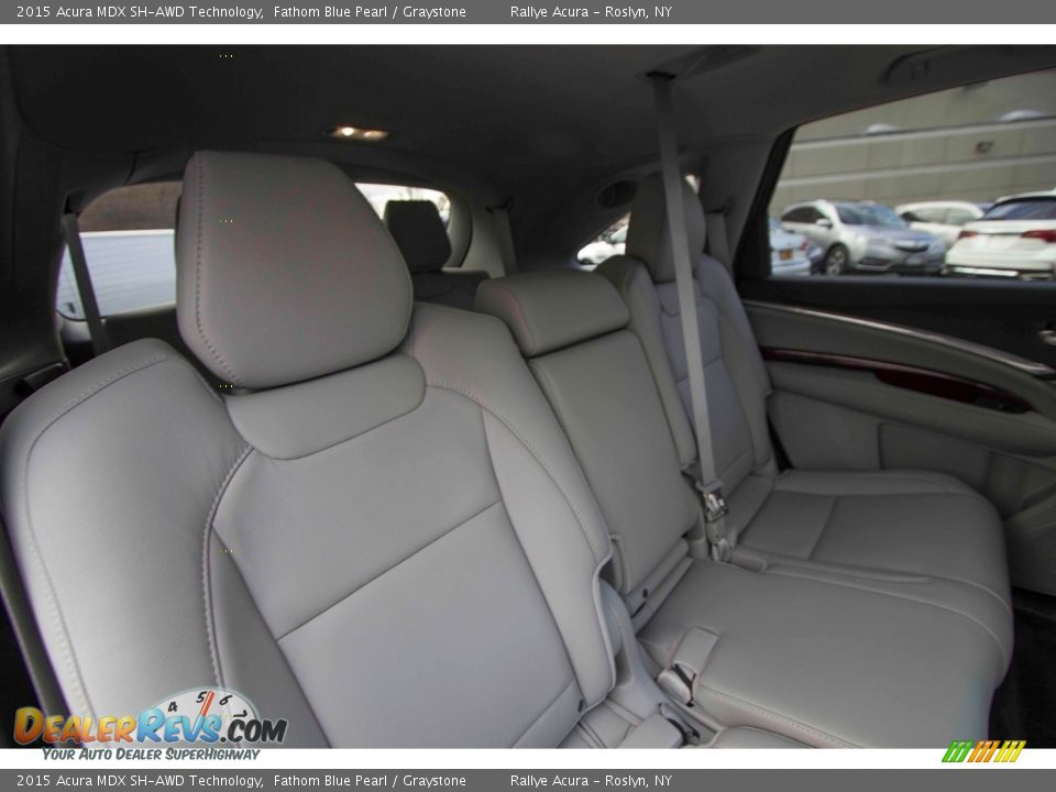 2015 Acura MDX SH-AWD Technology Fathom Blue Pearl / Graystone Photo #33
