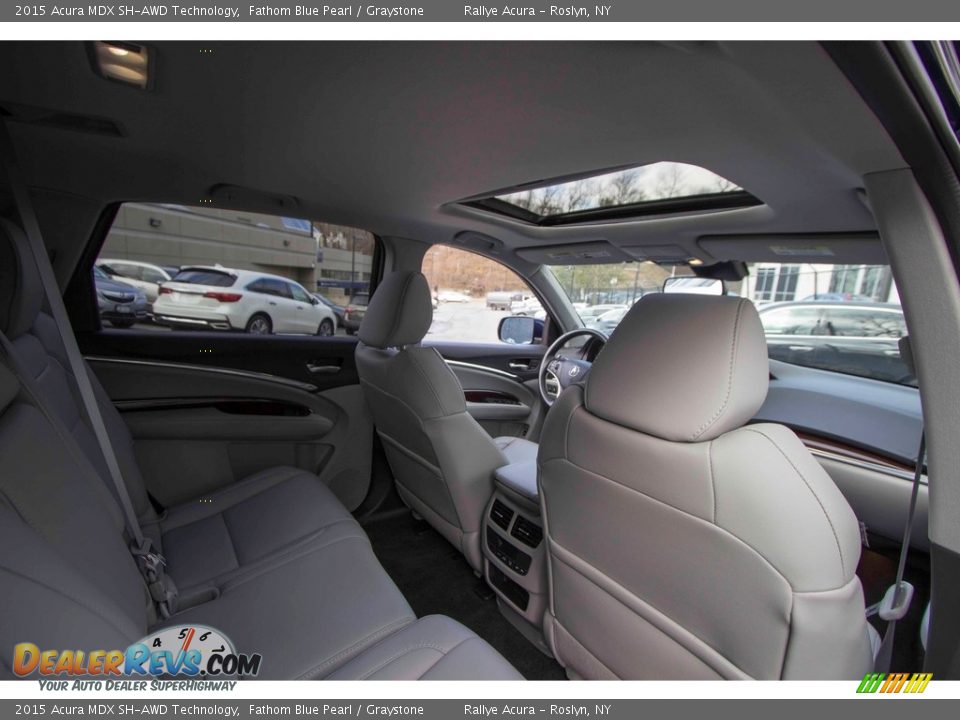 2015 Acura MDX SH-AWD Technology Fathom Blue Pearl / Graystone Photo #34