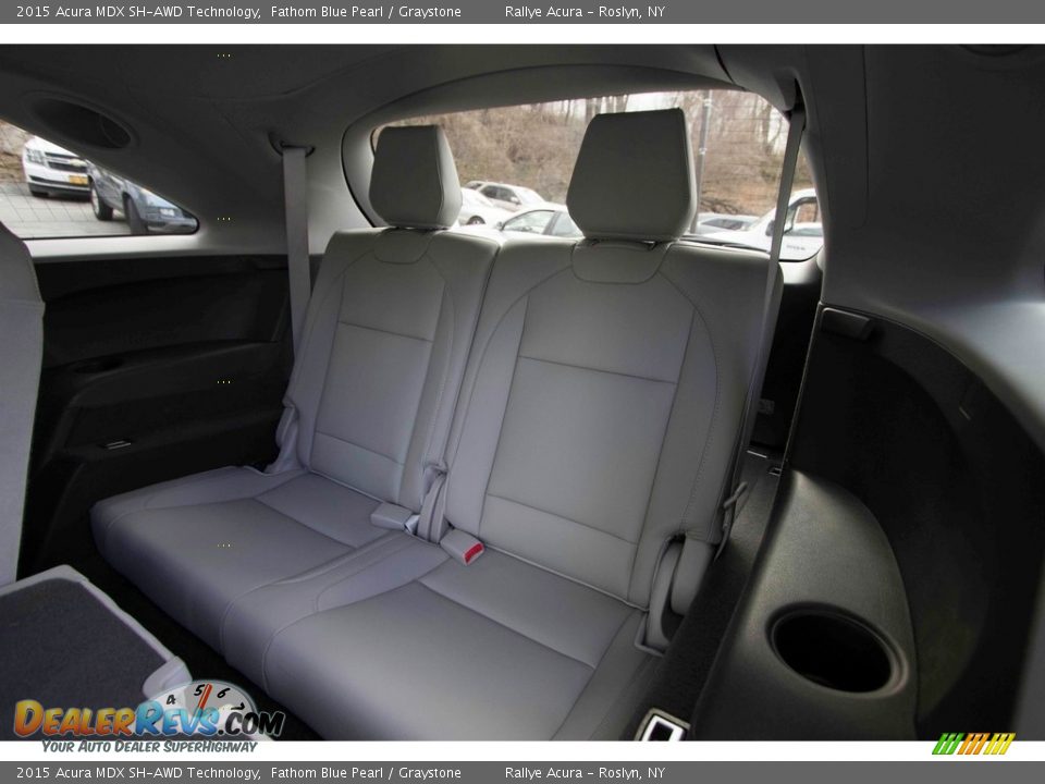 2015 Acura MDX SH-AWD Technology Fathom Blue Pearl / Graystone Photo #35