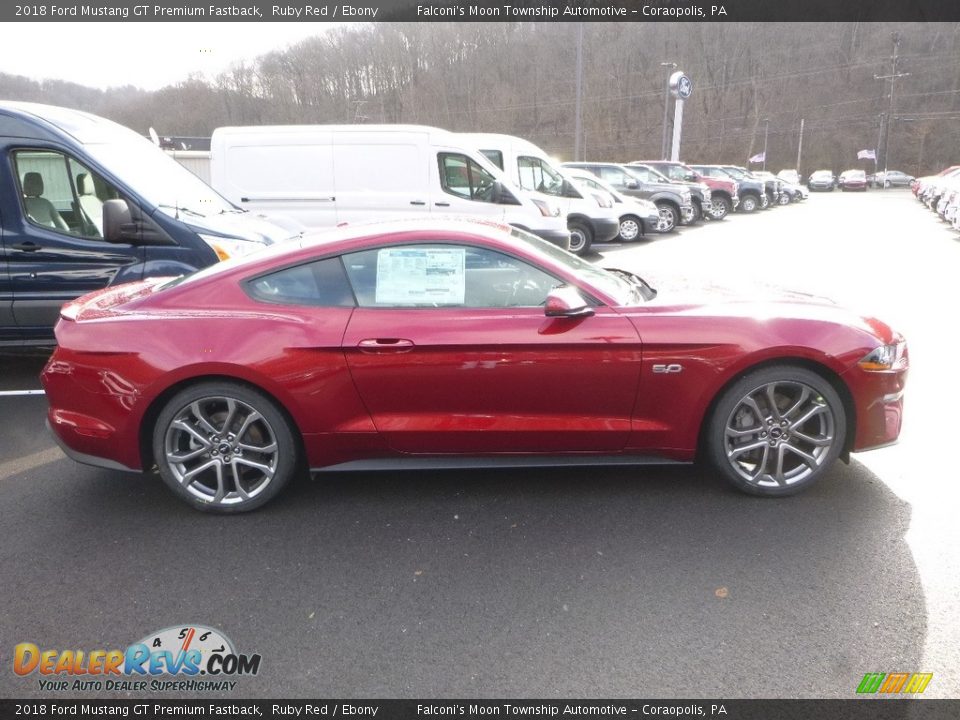 2018 Ford Mustang GT Premium Fastback Ruby Red / Ebony Photo #1